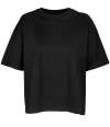 03807 Ladies Boxy Oversized Organic T-Shirt Black colour image